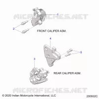 BRAKES, ETRIERS DE FREIN AVANT AND REAR