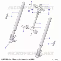 DIRECTION, FRONT FORKS