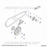 SYSTÃˆME DE TRANSMISSION, DRIVE SPROCKET, BELT AND GUARD