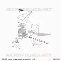 FREIN AVANT, LEVER AND MASTER CYLINDER
