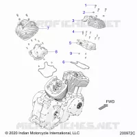 MOTEUR, ROCKER COVERS