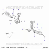 CHASSIS, DRIVER FOOTPEGS (FTR CHAMPIONSHIP EDITION)