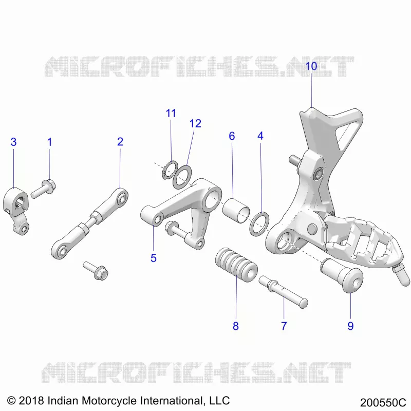 SYSTÃˆME DE TRANSMISSION, SHIFT PEDAL AND LINKAGE