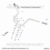 STEERING, FIXATION GUIDON AND GRIPS