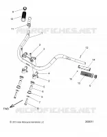 STEERING, FIXATION GUIDON AND GRIPS