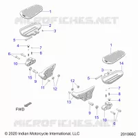 CHASSIS, FLOORBOARD, PASSENGER