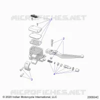 FREIN AVANT, LEVER AND MASTER CYLINDER