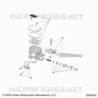 FREIN AVANT, LEVER AND MASTER CYLINDER