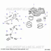 ENGINE, CORPS DE PAPILON AND FUEL RAIL