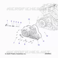 MOTEUR, COVER ASM., PRIMARY DRIVE
