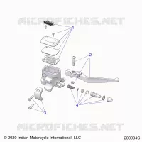 FREIN AVANT, LEVER AND MASTER CYLINDER