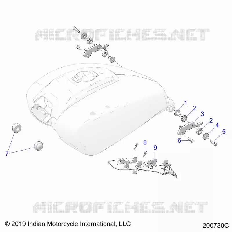 SYSTÃˆME D'ALIMENTATION, FUEL TANK MOUNTING