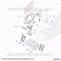 BODY, LICENSE PLATE BRKT/REAR LIGHT HOUSING MOUNT