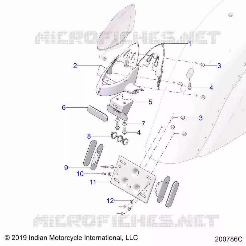 BODY, LICENSE PLATE BRKT/REAR LIGHT HOUSING MOUNT
