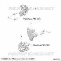 BRAKES, ETRIERS DE FREIN AVANT AND REAR