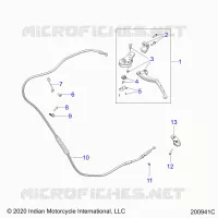CONTROLS, LEVIER D'EMBRAYAGE AND CABLE