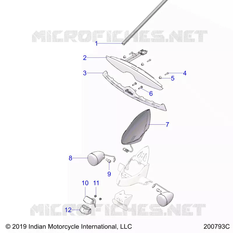 ELECTRICITE, REAR TURN SIGNAL, AND TAILLIGHTS