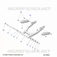 SUSPENSION ARRIERE ASM., SWING ARM AND SHOCKS