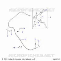 CONTROLS, LEVIER D'EMBRAYAGE AND CABLE