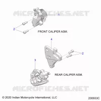BRAKES, ETRIERS DE FREIN AVANT AND REAR