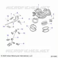 ENGINE, CORPS DE PAPILON AND FUEL RAIL