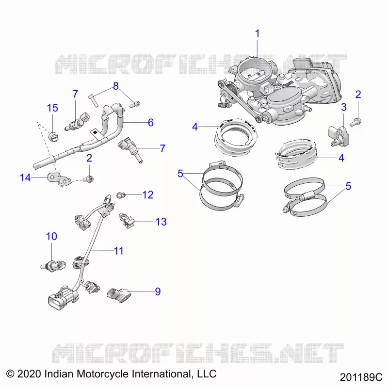 ENGINE, CORPS DE PAPILON AND FUEL RAIL