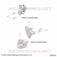 BRAKES, ETRIERS DE FREIN AVANT AND REAR