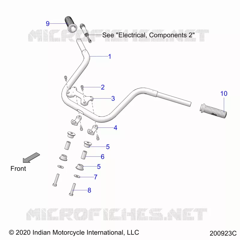 STEERING, FIXATION GUIDON AND GRIPS