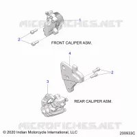 BRAKES, ETRIERS DE FREIN AVANT AND REAR
