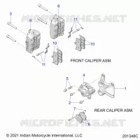 BRAKES, ETRIERS DE FREIN AVANT AND REAR