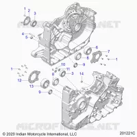 CARTERS MOTEUR BEARINGS