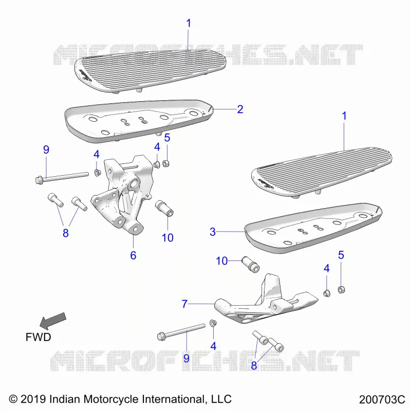 CHASSIS, FLOORBOARD, DRIVER
