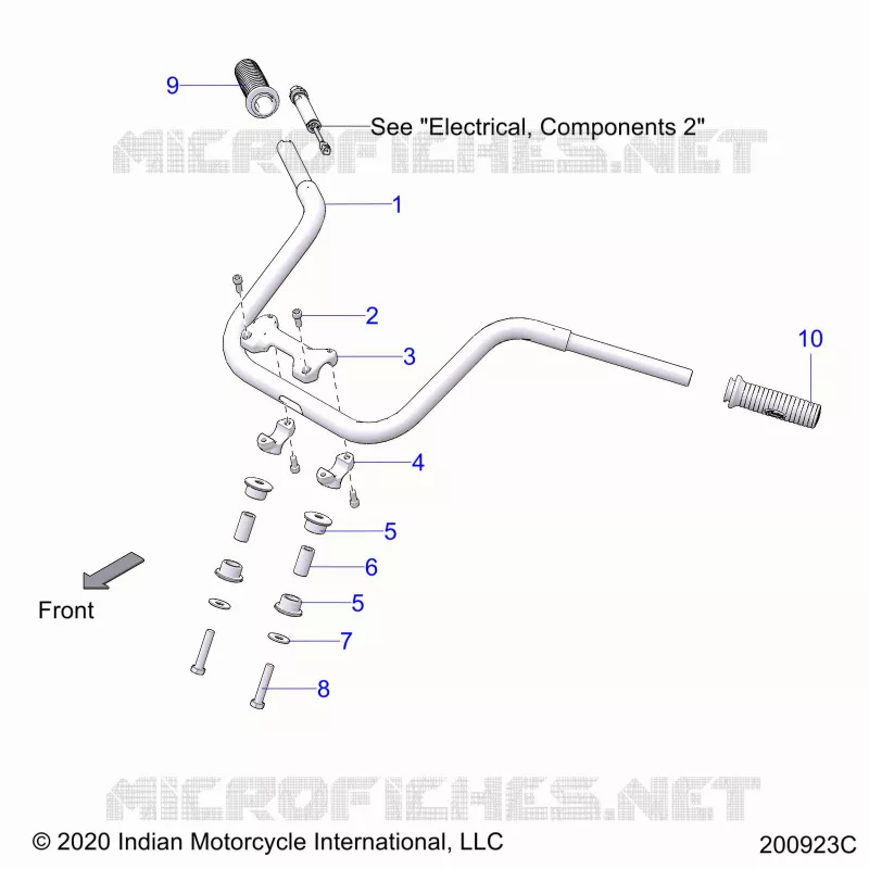 STEERING, FIXATION GUIDON AND GRIPS