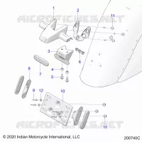 SUPPORT PLAQUE D'IMMATRICULATION/REAR LIGHT HOUSING
