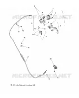 INSTRUMENTS, LEVIER D'EMBRAYAGE AND CABLE