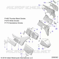 CACHE LATERALS, REAR