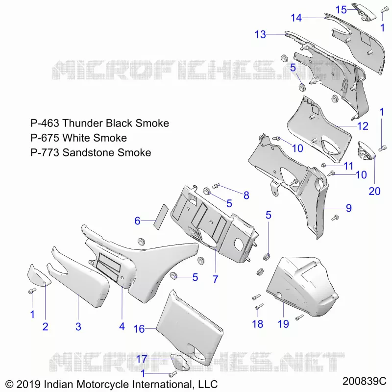 CACHE LATERALS, REAR