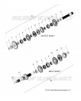 SYSTÃˆME DE TRANSMISSION, INPUT/OUTPUT SHAFT ASM.