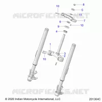 TES DE FOURCHE INFERIEUR ET SUPERIEUR