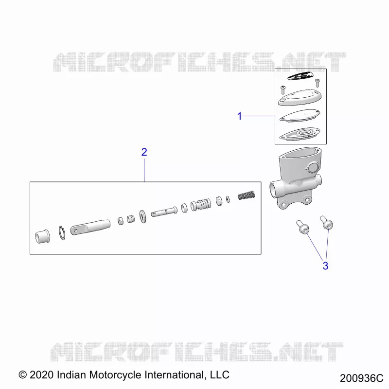 FREIN ARRIERE, MASTER CYLINDER