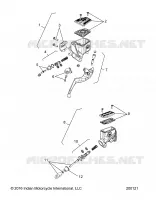 FREINS, MASTER CYL., FRONT AND REAR