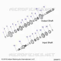 SYSTÃˆME DE TRANSMISSION, INPUT/OUTPUT SHAFT ASM.