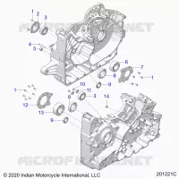CARTERS MOTEUR BEARINGS