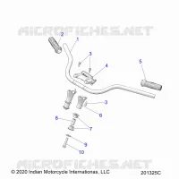 STEERING, FIXATION GUIDON AND GRIPS