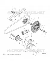 SYSTEME DE TRANSMISSION, SPROCKETS, GUARDS AND BELT