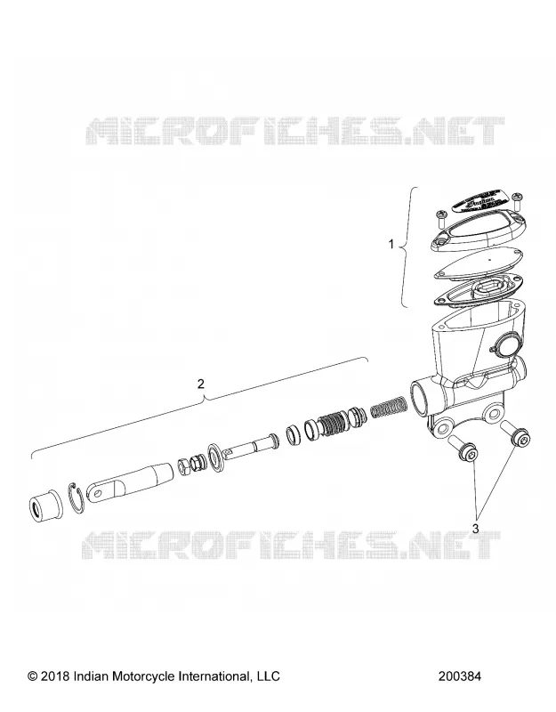 FREIN ARRIERE, MASTER CYLINDER