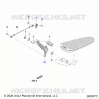 SYSTÃˆME DE TRANSMISSION, SHIFT PEDAL AND SHIFT LINKAGE
