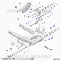 SUSPENSION ARRIERE ASM., SWING ARM AND SHOCK