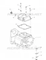 SYSTÈME DE TRANSMISSION, TRANSMISSION HOUSING, TOP COVER