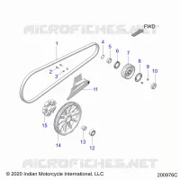 SYSTÃˆME DE TRANSMISSION, DRIVE SPROCKET, BELT AND GUARD